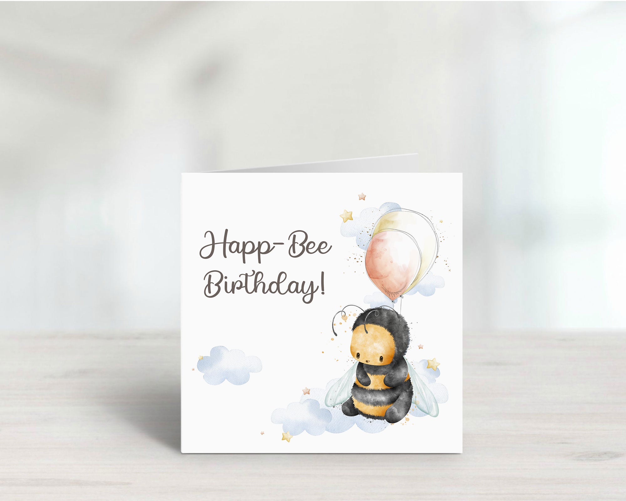 Personalised Bumble Bee Birthday Card - Handcrafted Greetings