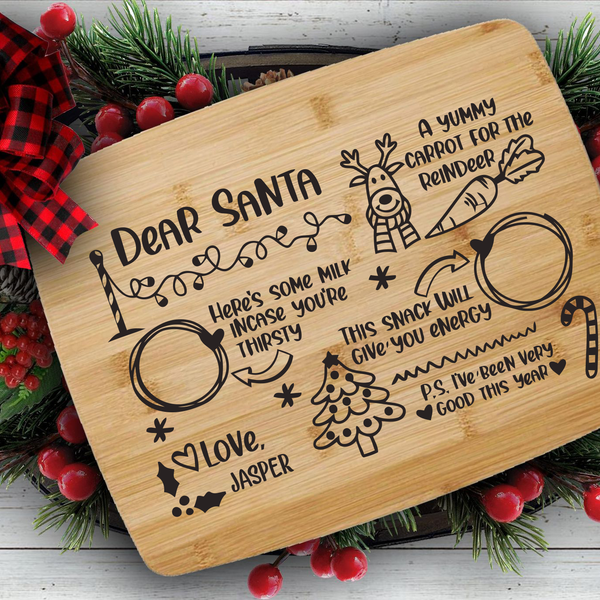Santa Tray ( Wooden ) - Twin Town Crafts