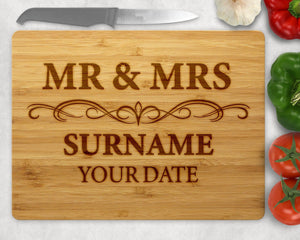 Mr & Mrs Chopping board