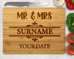 Mr & Mrs Style 2 chopping board