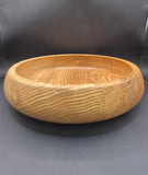 210mm internal diameter olive ash bowl showcasing rich grain patterns