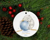 My first christmas Polar bear tree decorations