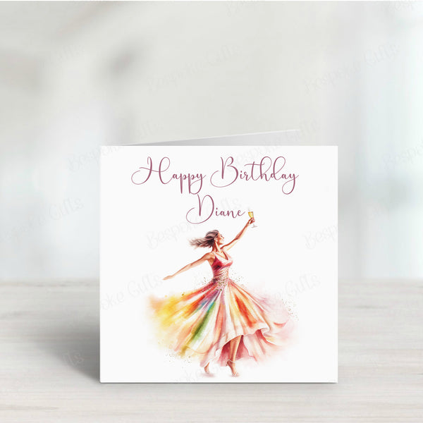 Personalised Female Birthday Card