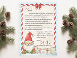 Letter from Santa - Gnome design