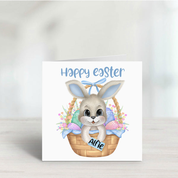 Happy Easter Bunny with Basket card