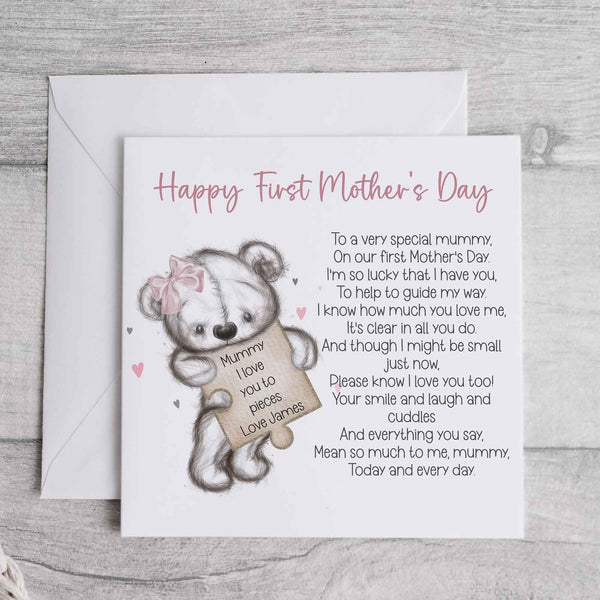 First Mother's day Bear card