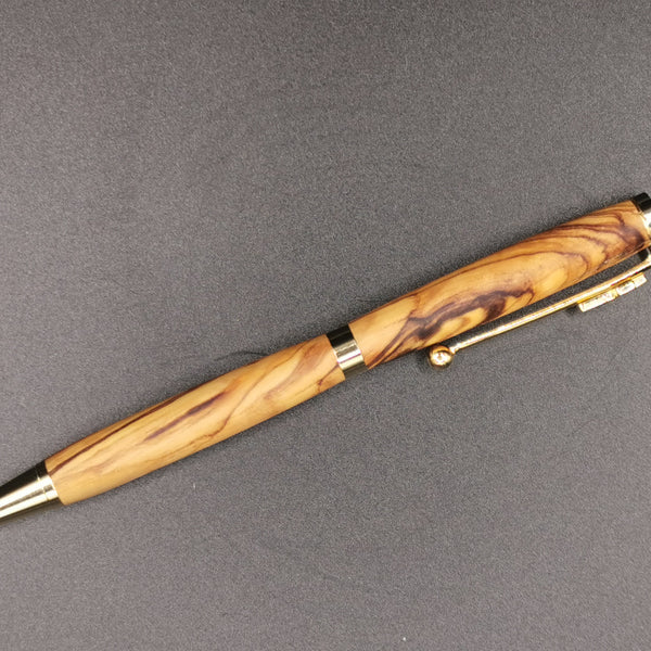 Handcrafted Olivewood Pen from Bethlehem | Unique Artisan Writing Instrument