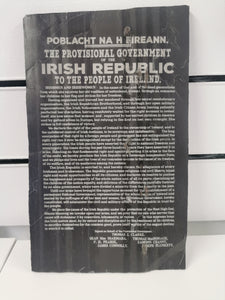 1916 Irish Proclamation Engraved Slate
