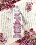 Personalised Butterfly Bookstack Bookmark - Pink Positivity for Readers