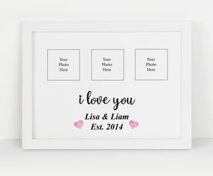 I Love You - Framed Gift - Bespoke Gifts