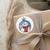 Personalised Snowman Stickers - perfect for gift wrapping - Christmas labels & tags