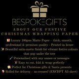 Personalised Christmas Tractor Wrapping Paper- Festive Farm Gift Wrap