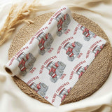 Personalised Christmas Tractor Wrapping Paper- Festive Farm Gift Wrap