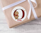 Personalised Christmas Gingerbread Stickers