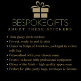 Personalised Snowman Stickers - perfect for gift wrapping - Christmas labels & tags