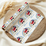 Personalised Santa Christmas Wrapping Paper – Festive Kids Gift Wrap – Custom Name Holiday Gift Paper