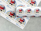 Personalised Santa Christmas Wrapping Paper – Festive Kids Gift Wrap – Custom Name Holiday Gift Paper