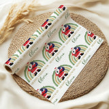 Personalised Santa Christmas Wrapping Paper – Festive Kids Gift Wrap – Custom Name Holiday Gift Paper