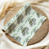 Personalised Christmas Tractor Wrapping Paper- Festive Farm Gift Wrap