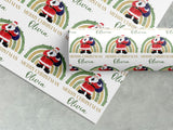 Personalised Santa Christmas Wrapping Paper – Festive Kids Gift Wrap – Custom Name Holiday Gift Paper