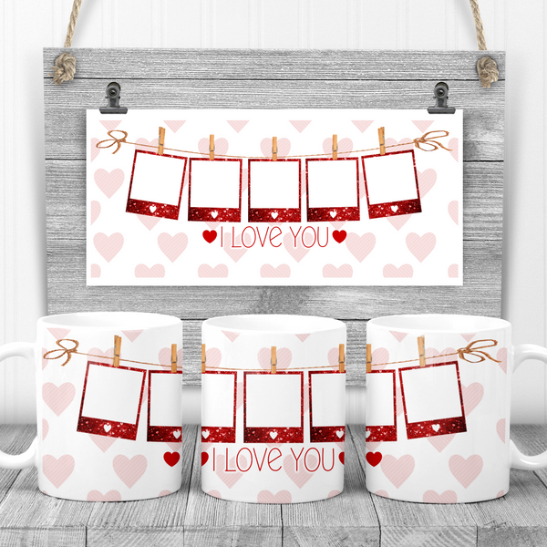 Personalised I Love You 11oz photo mug