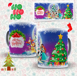 Disney Style - Christmas Mugs - Twin Town Crafts