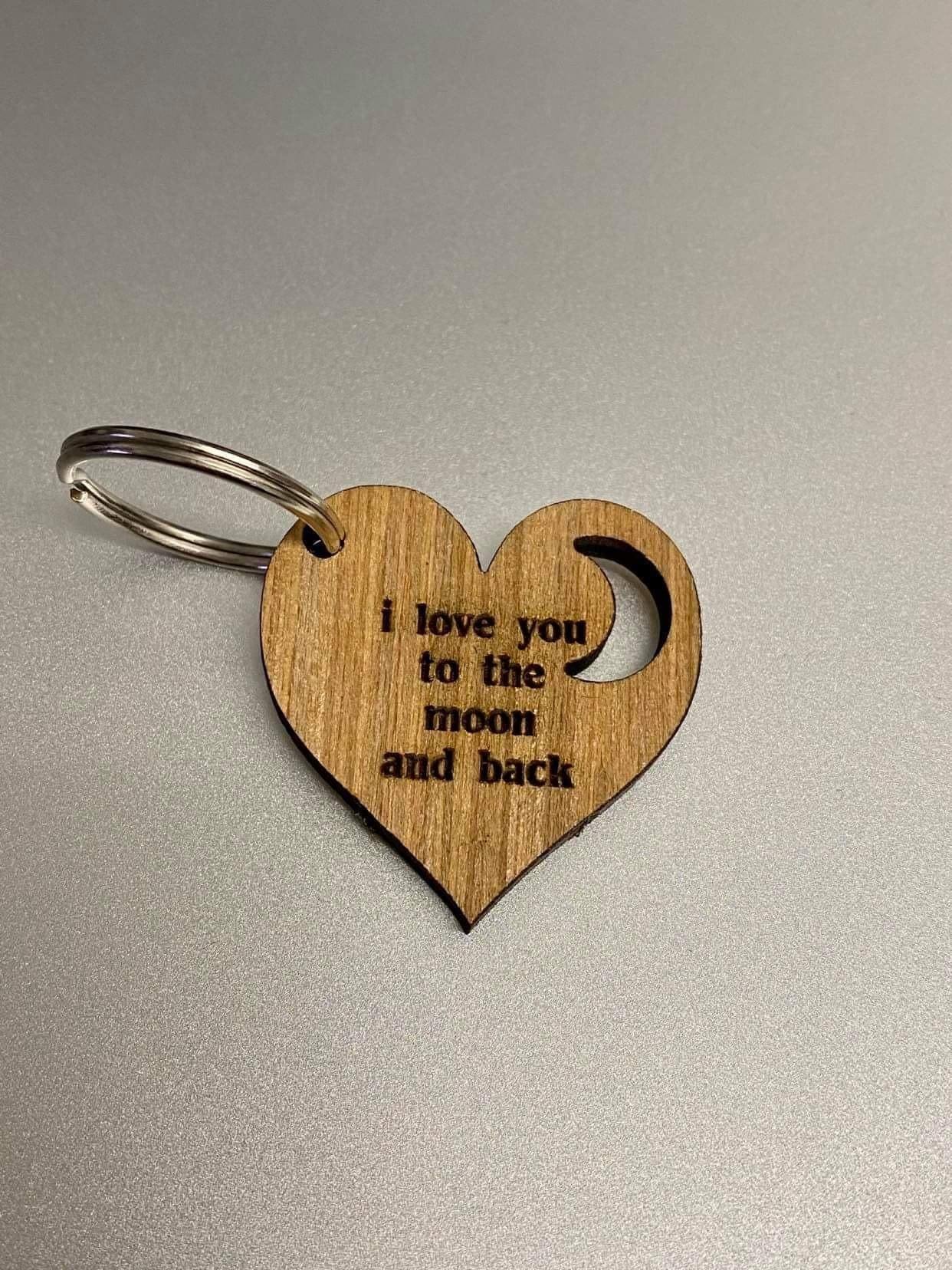 Love You To The Moon And Back Keyring 2025
