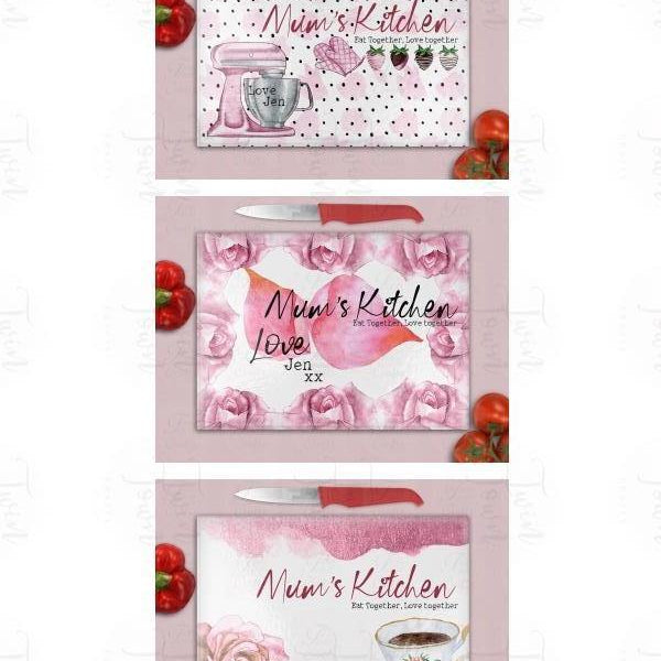 Mothers day chopping boards - Twin Town Crafts