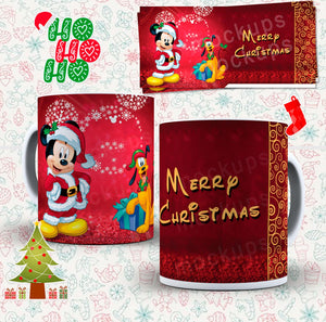Disney Style - Christmas Mugs - Twin Town Crafts