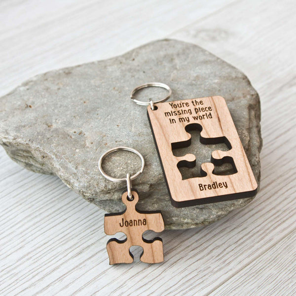 Your My Missing Piece Keyring (Set of 2) - Bespoke Gifts
