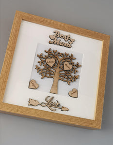 Best Mum Family tree Frame - Twin Town Crafts
