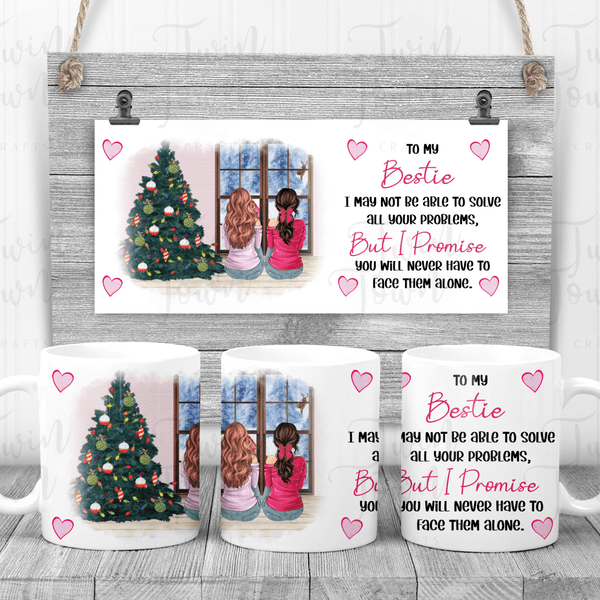 Christmas Bestie Mug/cup - Twin Town Crafts