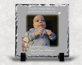 Personalised New baby photo slate
