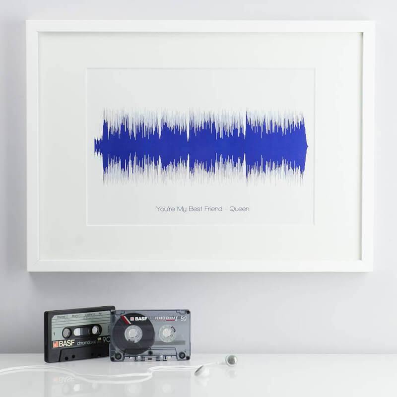 Personalised Sound Wave Art Frame | Audible Embrace | Unique Keepsake ...