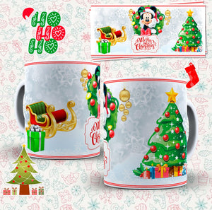 Disney Style - Christmas Mugs - Twin Town Crafts