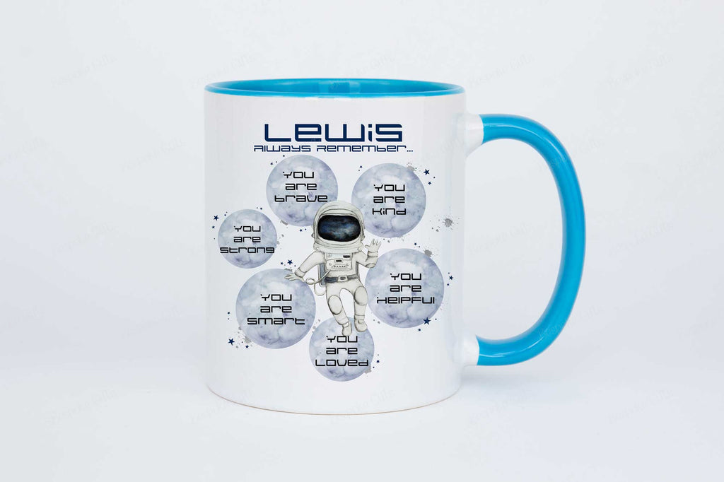 Personalised Spaceman Positivity Mug
