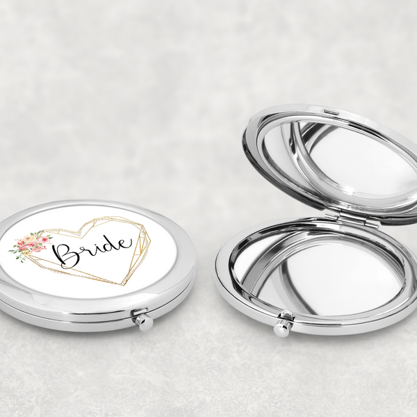 Wedding Bridal Party Pocket Compact Mirrors