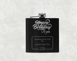 Happy Birthday to you Hip Flask