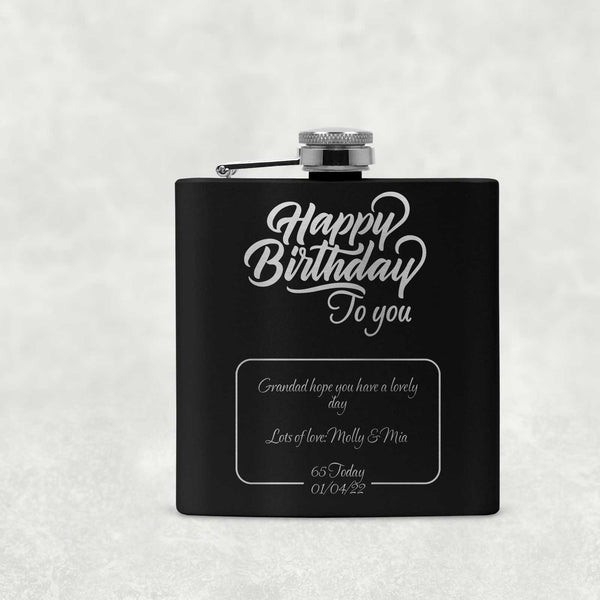 Happy Birthday to you Hip Flask