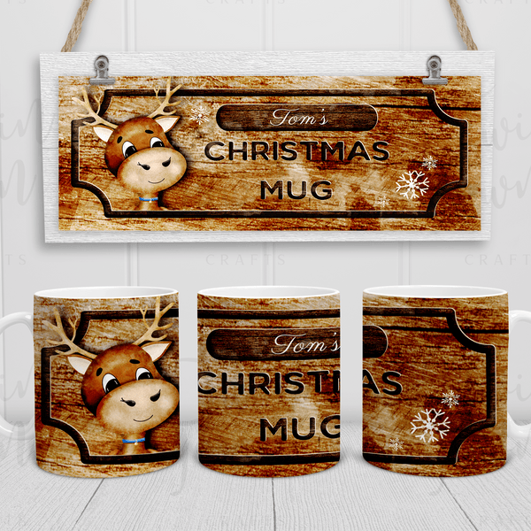 Festive friends 11oz Christmas mug - Twin Town Crafts