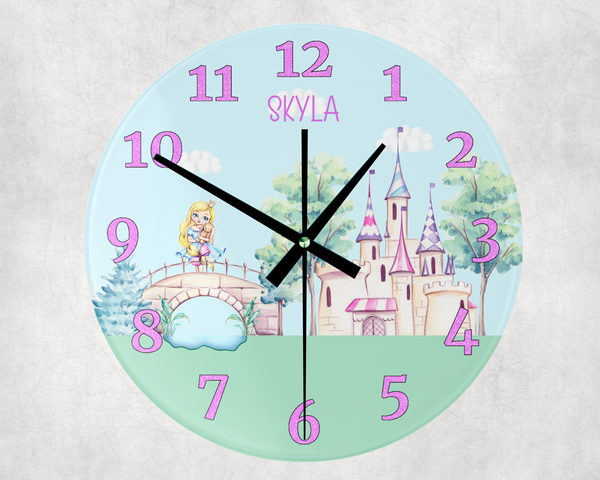 Time Clock Princess Personalised Princess Clock – Bespoke Gifts