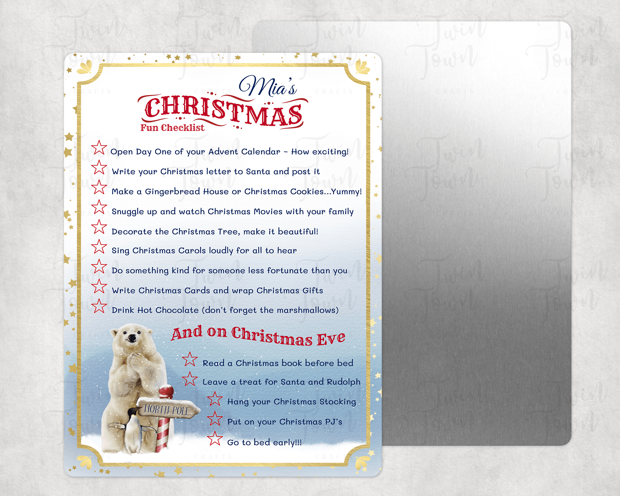 Arctic Christmas fun checklist - Twin Town Crafts