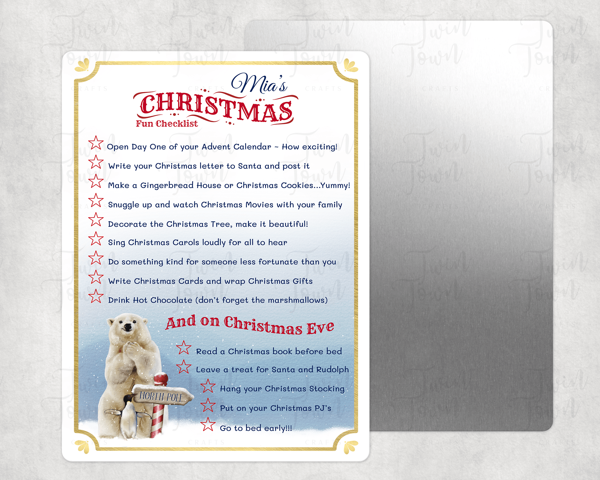 Arctic Christmas fun checklist - Twin Town Crafts