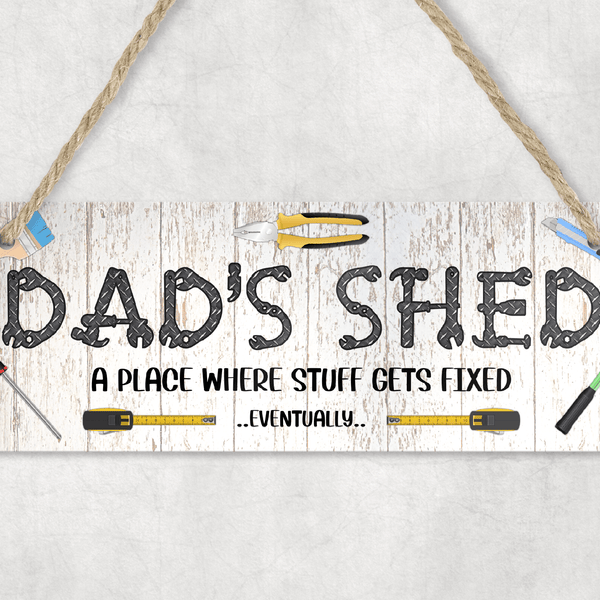 Dad's shed Sign - Twin Town Crafts