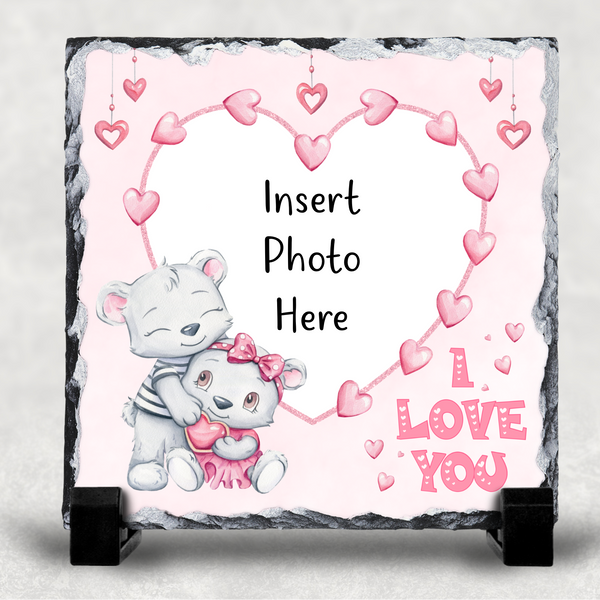 I Love You Bear photo slate
