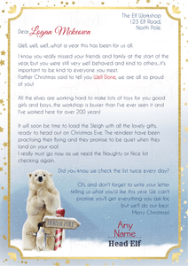 Arctic Nice list certificates/ Letters - Twin Town Crafts