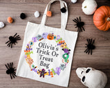 Personalised Halloween trick or treat bag