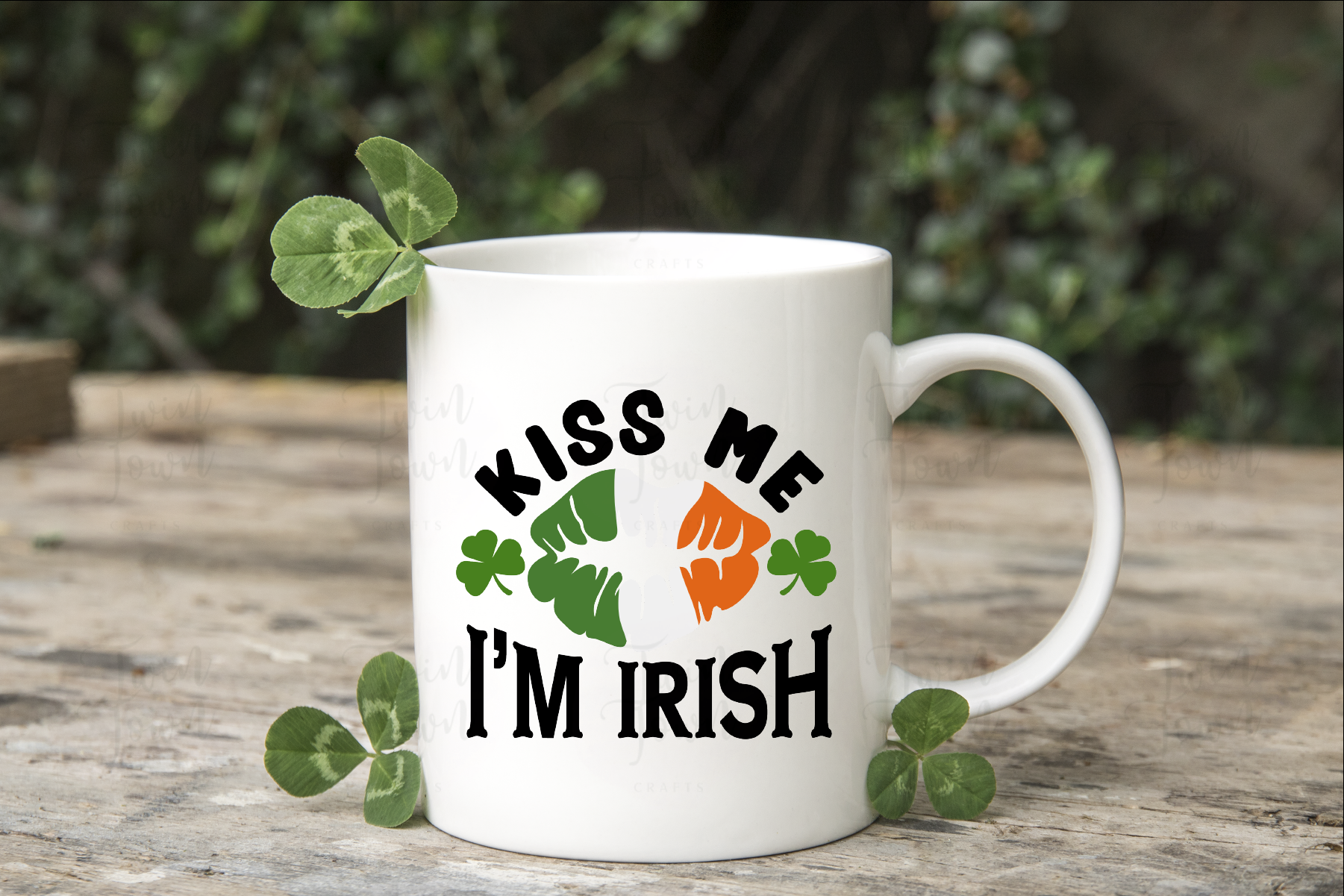 Kiss me I'm Irish Mug - Twin Town Crafts