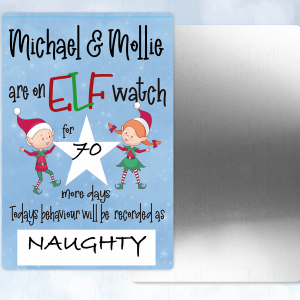 Elf watch signs - Twin Town Crafts