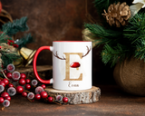 Personalised Reindeer alphabet 11oz Christmas mug
